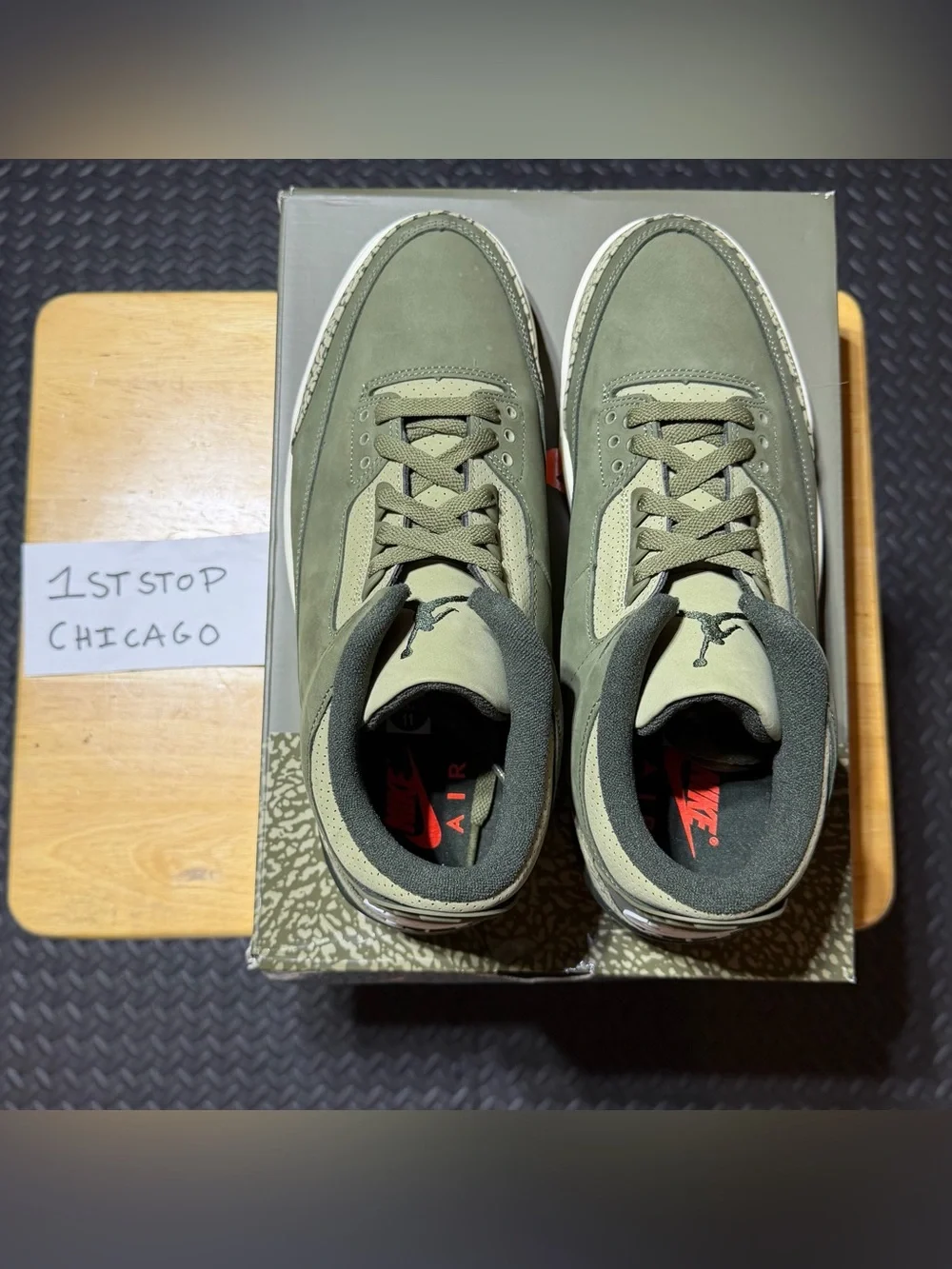 Nike Air Jordan 3 Retro Family Affair Olive Green Gum AJ3 DN3707-202 Mens 11 NEW